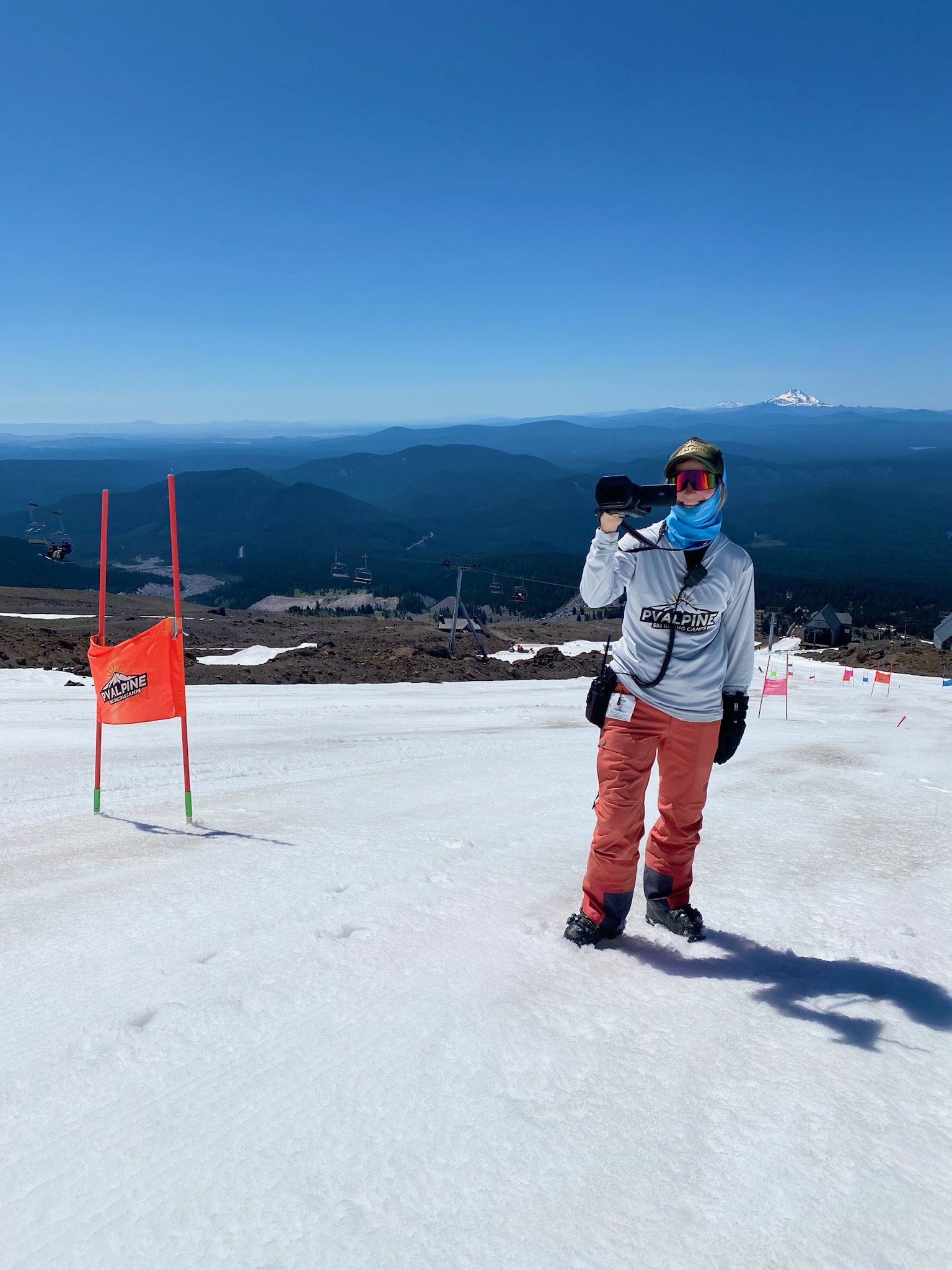 Kelsi coaching and filming